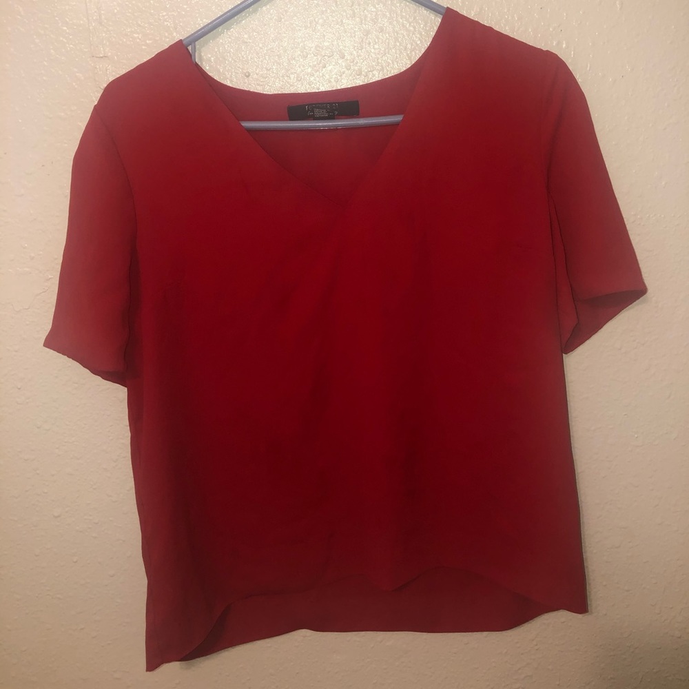 Red blouse